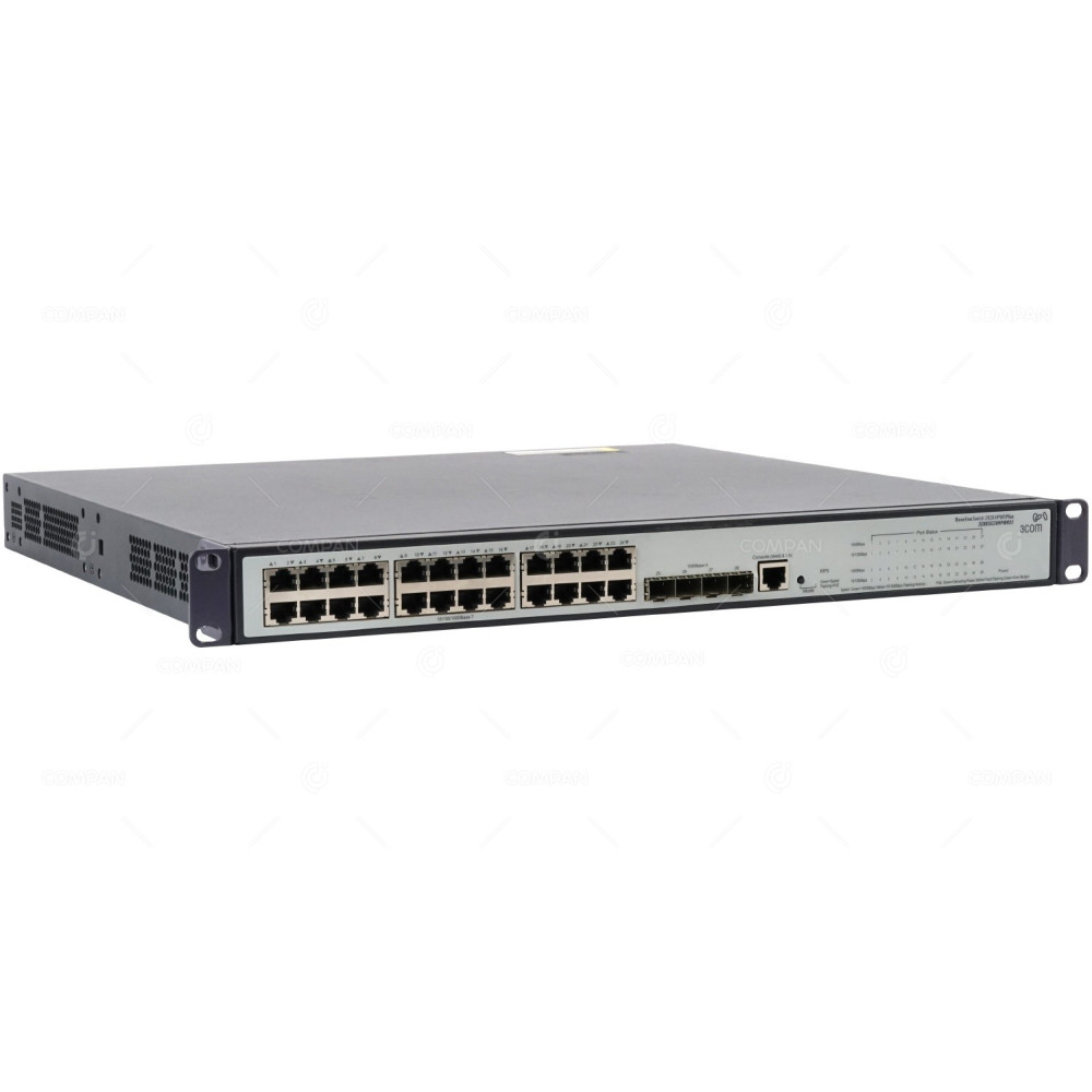 3CRBSG28HPWR93 3COM BASELINE SWITCH 2928-HPWR PLUS 24-PORT 1GBIT  4-PORT SFP POE MANAGED SWTCH  2928-HPWR